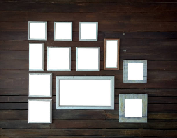 istock Group old vintage rutic wooden picture frame 952077494