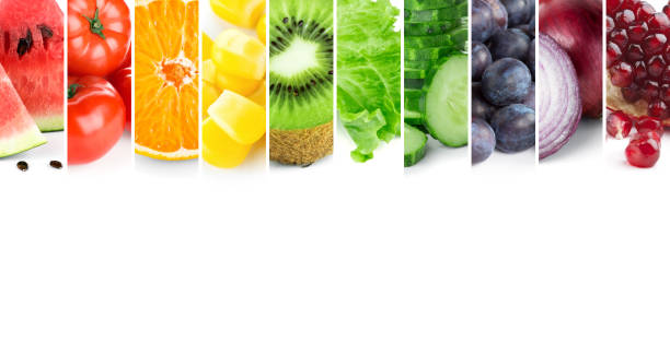 istock Mixed of color fruits and vegetables 952077656