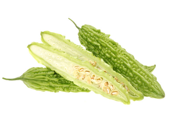 istock Goya  Balsam pear  isolated on white background 952081092