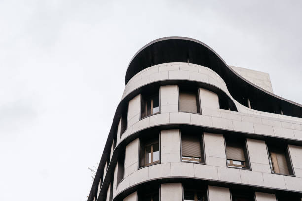 istock Low angle view of corner of residential building 952081966