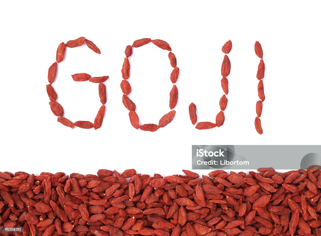 Placa de bagas de GOJI - Foto de stock de Baga - Fruta royalty-free