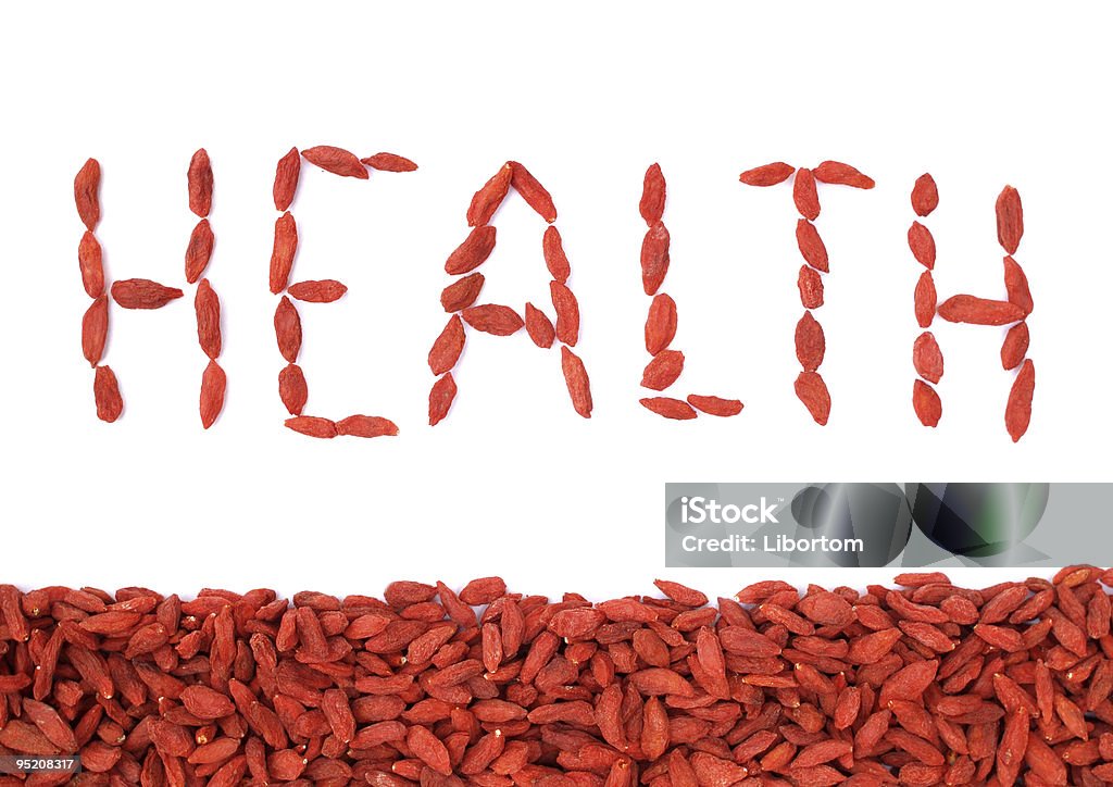 GOJI Beeren-Schild - Lizenzfrei Alternative Medizin Stock-Foto