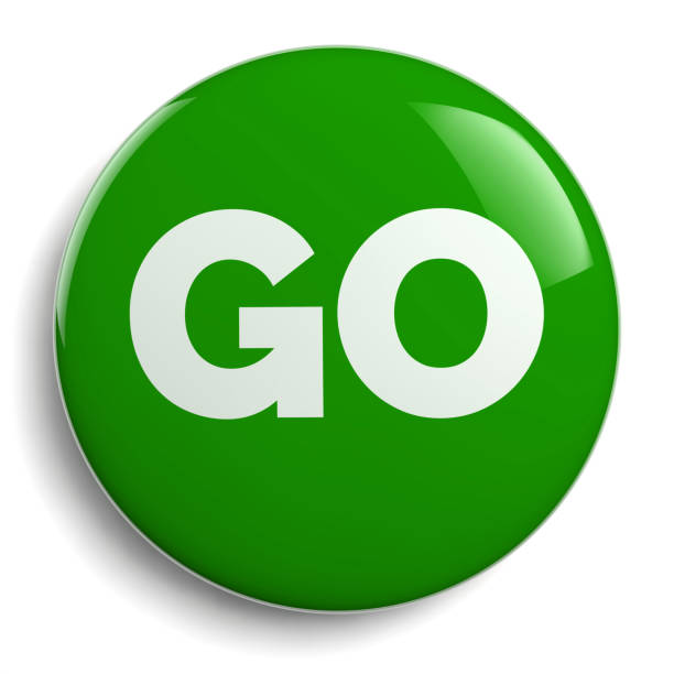 Go Green Round Campaign Symbol Go Green Round Sign Isolated on White campaign button photos stock pictures, royalty-free photos & images