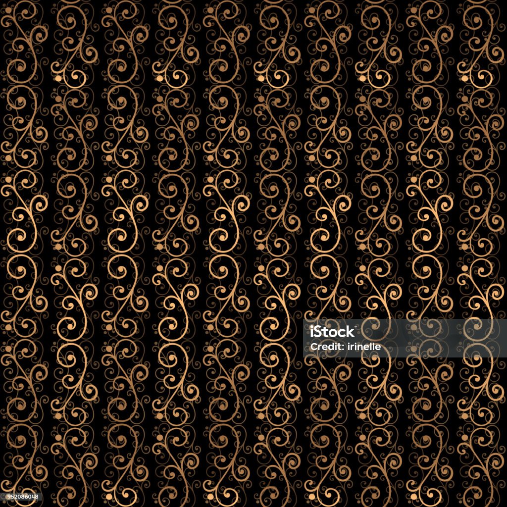 Golden Luxury Background Vector Gold Black Victorian Pattern Design Royal  Ornament For Wedding Party Invitation Spa Beauty Salon Yoga Wallpaper  Bridal Fashion And Christmas Holiday Cards Stock Illustration - Download  Image Now -