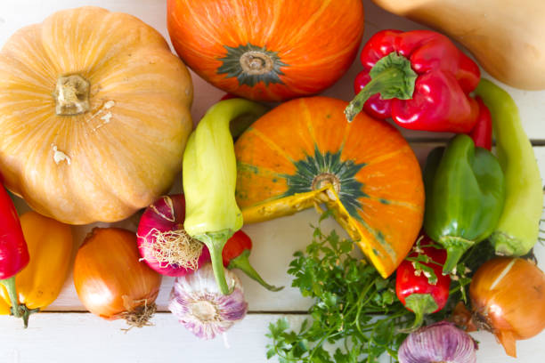 istock variety of vegetables on a rustic wooden background 952089050