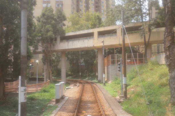 istock the Light Rail Transit of LRT train. 952089754