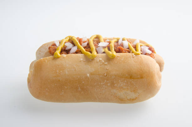 istock Hot dog on the white background 952093154