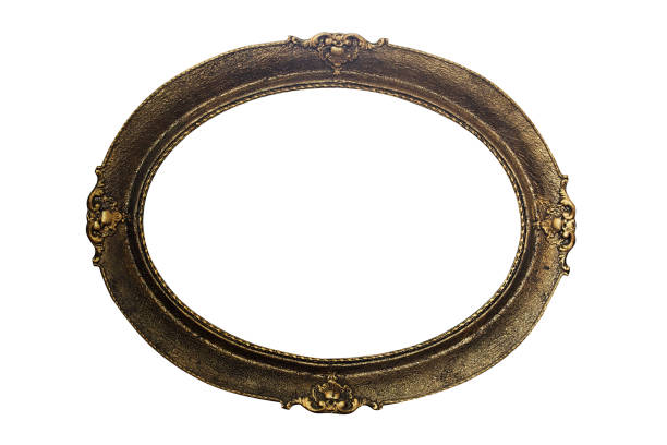 istock Ornate Picture Frame Isolated On White Background. Antique and Vintage Objects 952093166