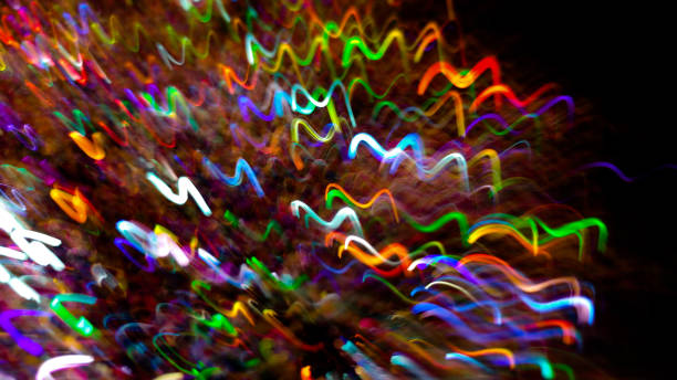 istock Holographic Light waves dancing around the atmosphere. 952096300