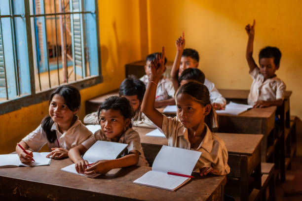 istock Cambodian school children during class, Tonle Sap, Cambodia 952099112