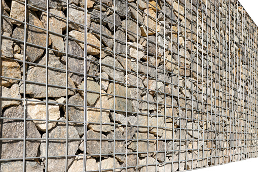 Make a frame with a powerful wire and make a wall by putting a small stone