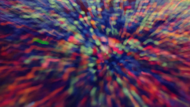 istock Busy Multicolor Light waves dancing around the atmosphere. 952105050