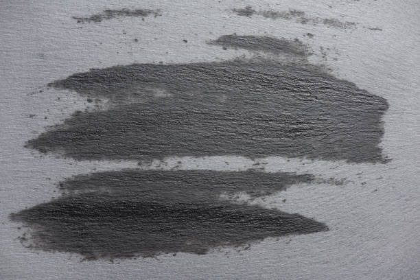 istock Top view of gray slate surface with wet marks 952106020