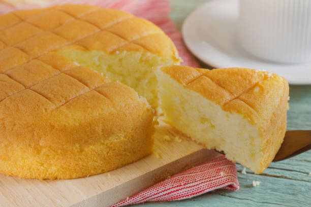 istock sponge cake on wooden table 952117274