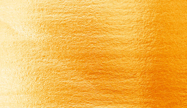 istock Shiny yellow leaf gold foil texture 952119172