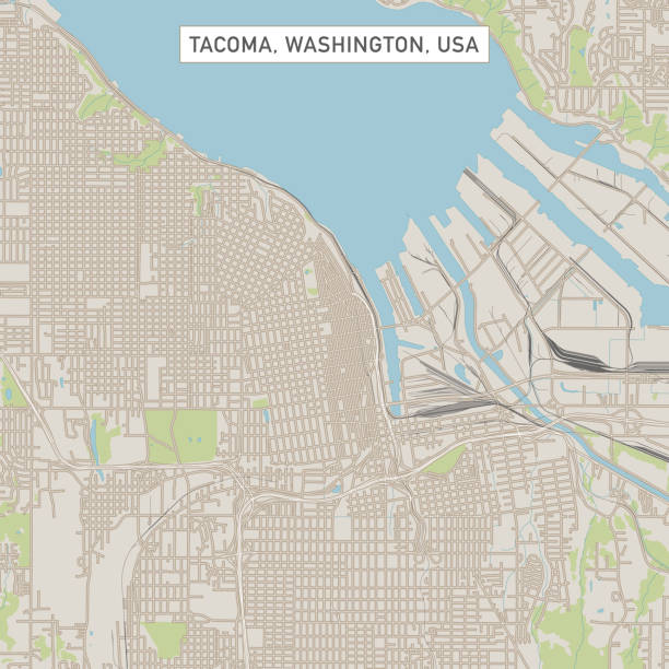 Tacoma Washington US City Street Map Vector Illustration of a City Street Map of Tacoma, Washington, USA. Scale 1:60,000.
All source data is in the public domain.
U.S. Geological Survey, US Topo
Used Layers:
USGS The National Map: National Hydrography Dataset (NHD)
USGS The National Map: National Transportation Dataset (NTD) tacoma stock illustrations