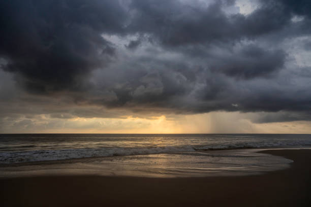 Dramatic storm clouds off the coast of Sri Lanka
