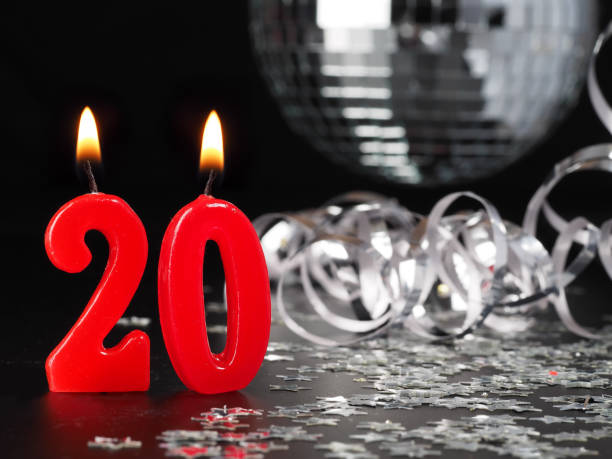 istock Red candles showing Nr. 20 952126350
