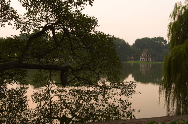 istock Hoan Kiem Lake on sunset 952189138