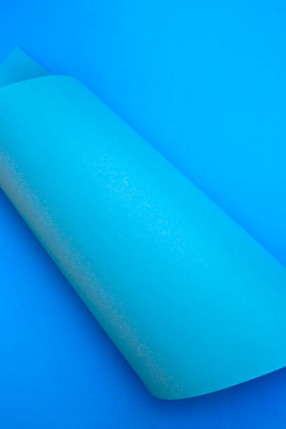 istock Abstract background of blue color paper sheets 952225634