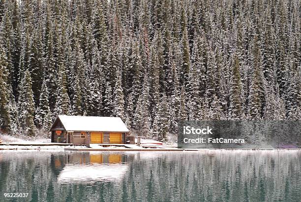 Winter Cabin Stock Photo - Download Image Now - Cottage, Winter, Beauty In Nature