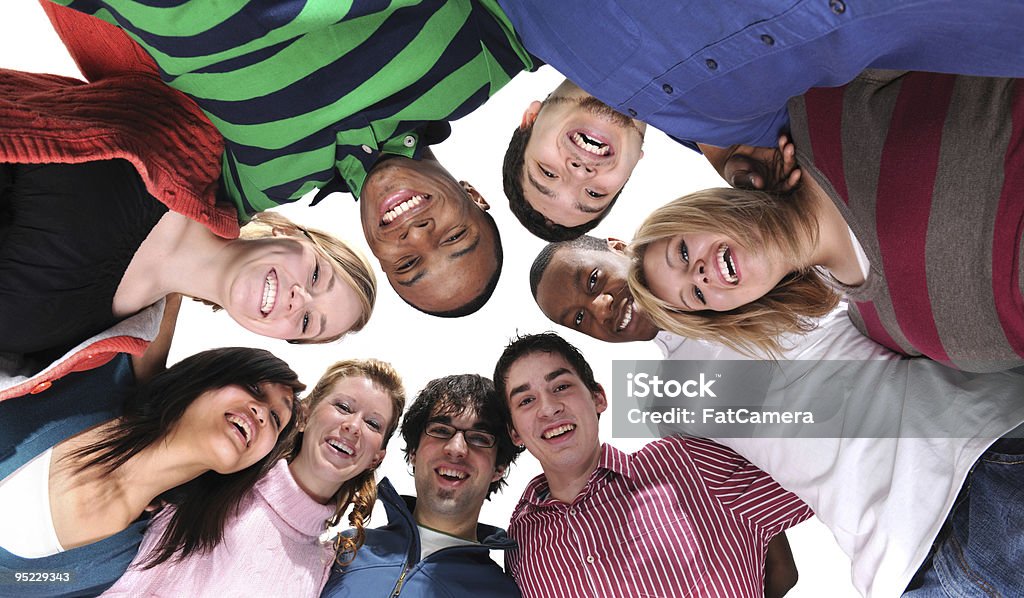 Diversity A beautiful group of multi-ethnic young adults. 18-19 Years Stock Photo