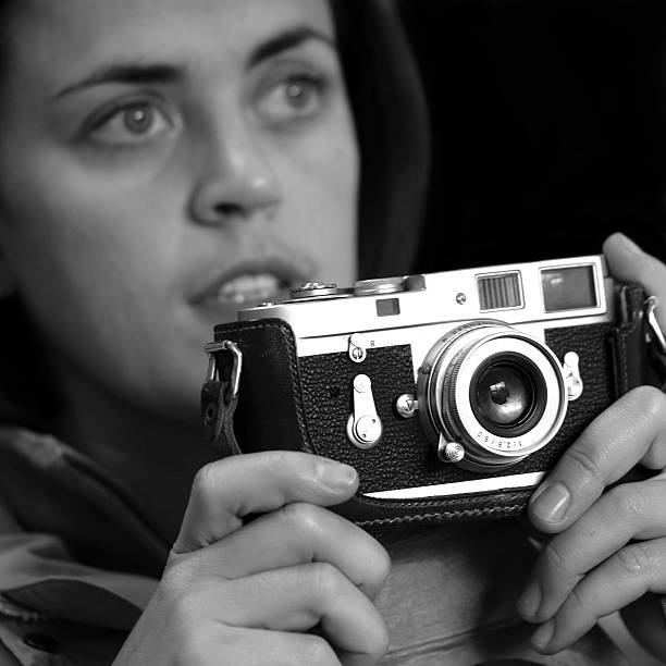 istock Girl with Vintage Camera 95229365