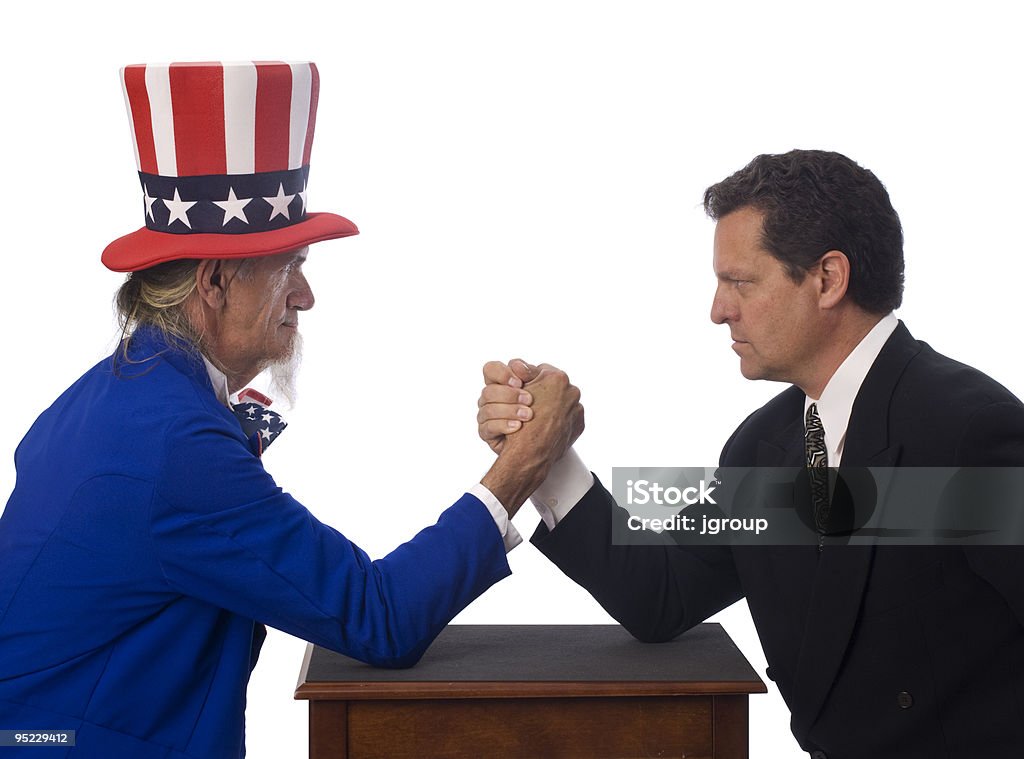 Правительственные оппозиции - Стоковые фото Uncle Sam роялти-фри
