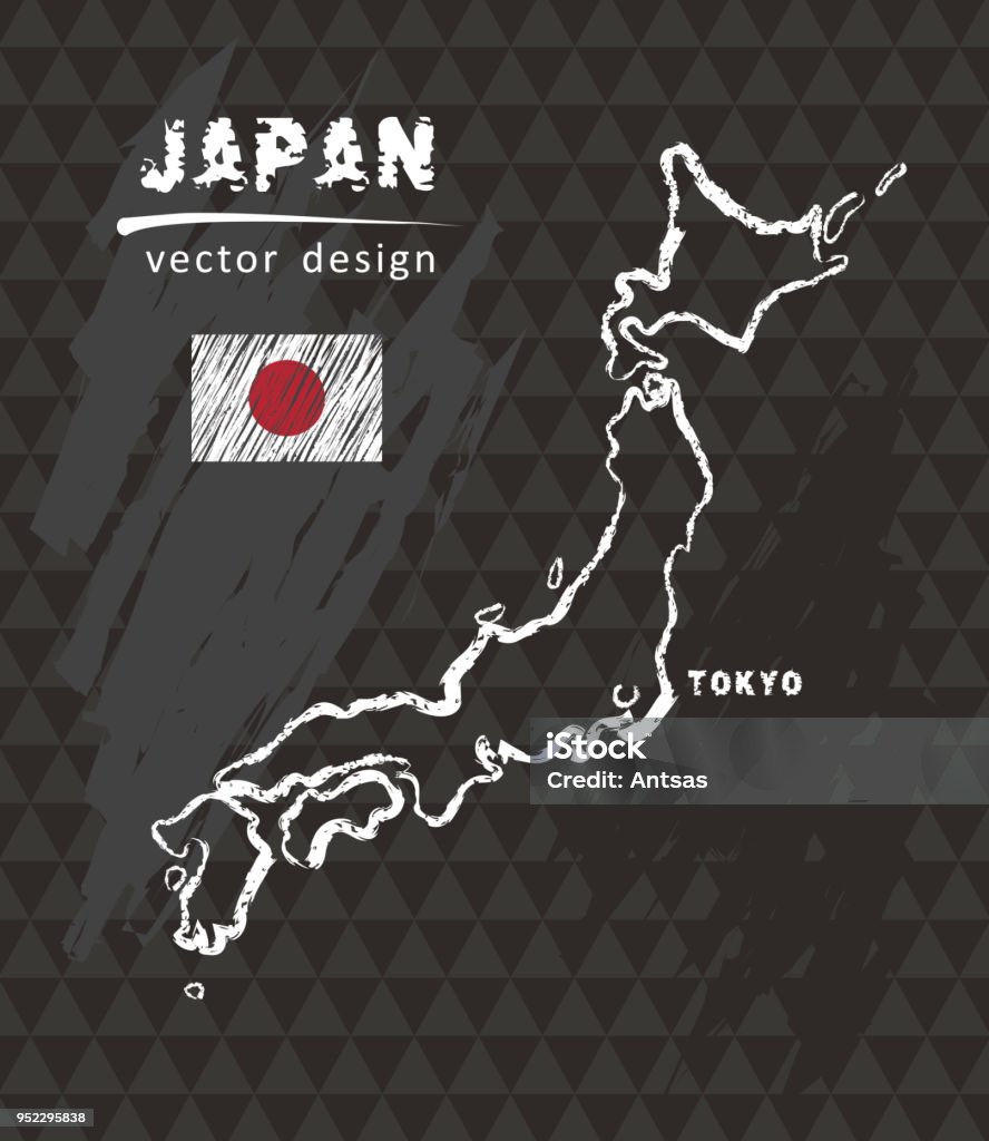 일본 지도 벡터 펜 검정색 배경 그리기 가장자리에 대한 스톡 벡터 아트 및 기타 이미지 - 가장자리, 건축물, 기 - Istock