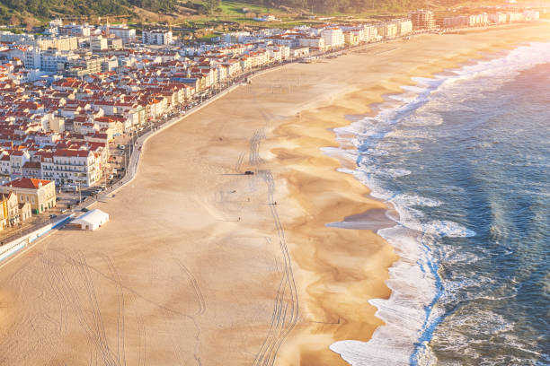 istock Nazare beach, Coast of Atlantic ocean 952302158