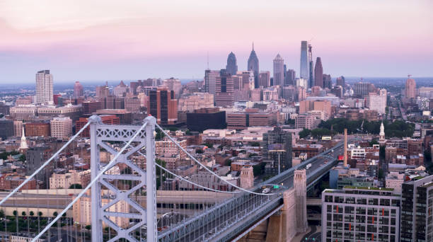 istock Along the Benjamin Franklin Bridge over Delaware River in Philadelphia 952310134