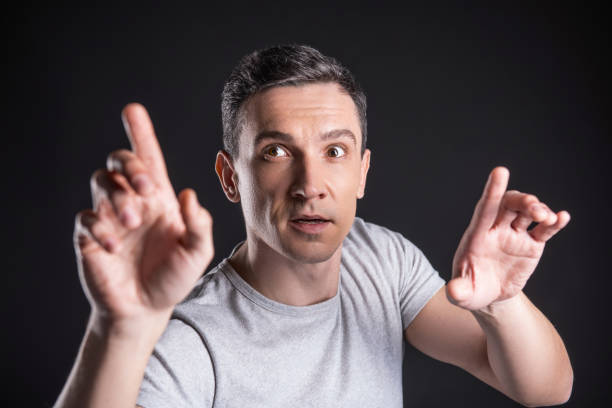 istock Portrait of a nice man looking at the tablet screen 952315066