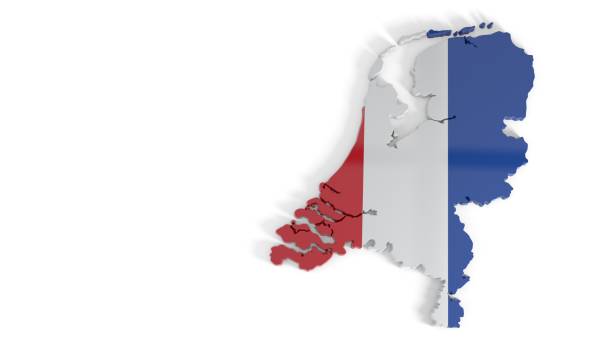 istock Three dimensional view of the Netherlands, 3d rendering 952328374