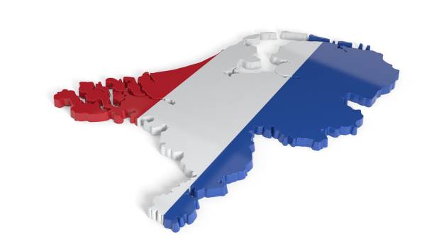 istock Three dimensional view of the Netherlands, 3d rendering 952328406