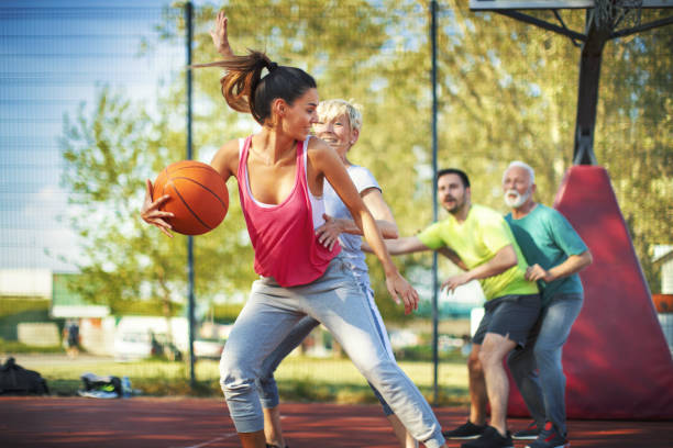 istock Basketball game with family. 952338320