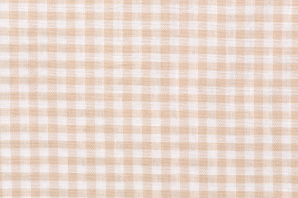 traditional gingham pattern in light red color - checked textile imagens e fotografias de stock