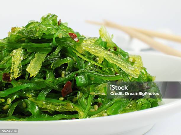 Seaweed Salad Stock Photo - Download Image Now - Appetizer, Chili Pepper, Chopsticks