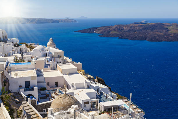 istock View of the island of Santorini, Greece 952356830