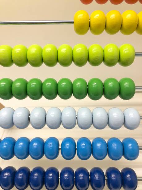 istock Traditional abacus with colorful wooden beads 952361214