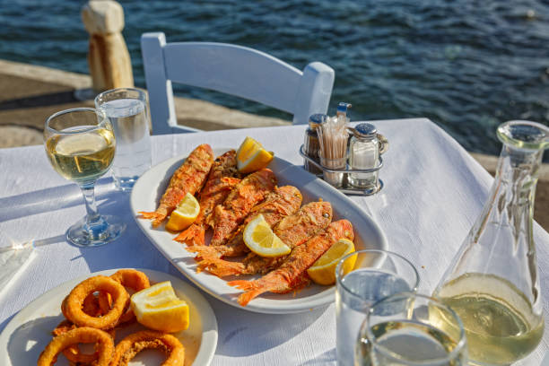 istock Grilled fish and squid rings 952362198