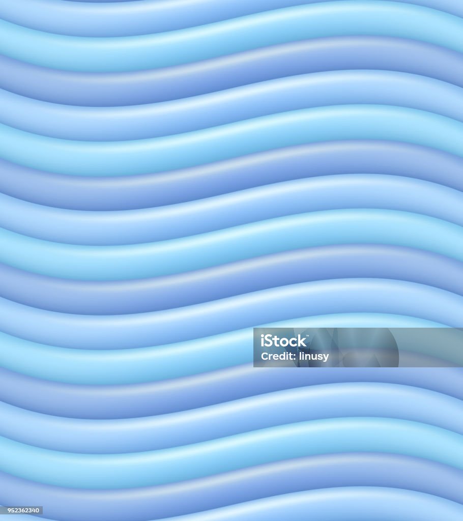 Blue Swerving Line Blue Wavy Lines Stock Illustration - Download Image Now - Abstract, Art ...