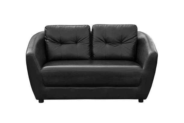 istock Black leather armchair isolated 952371276