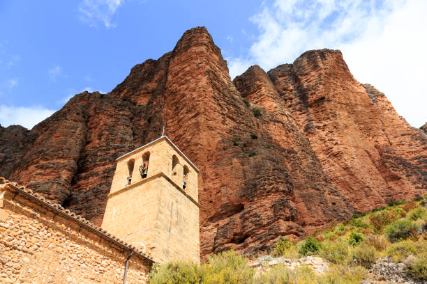 istock Church in Mallos de Riglos, Spain 952388570
