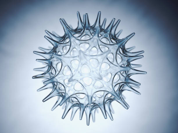 istock 3d render, abstract virus cell, medical background, wet, liquid texture, macro, microbiology, bacteria 952389516