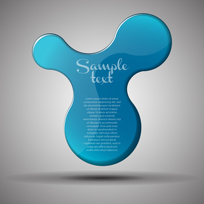 Blue Round Text Box Speech Bubble Stock Illustration - Download Image ...