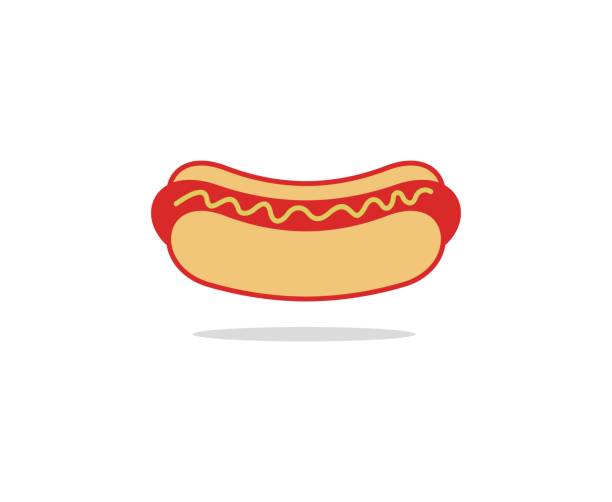 bildbanksillustrationer, clip art samt tecknat material och ikoner med hot dog-ikonen - hotdog