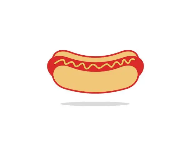 Vector illustration of Hot dog icon