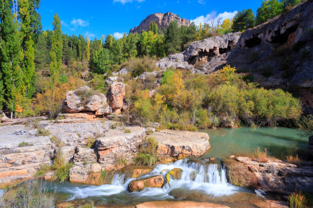 istock Waterfall in Serrania de Cuenca mountain in Spain 952402382