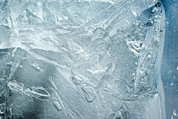 istock Close-up of an ice-textured background 95240247