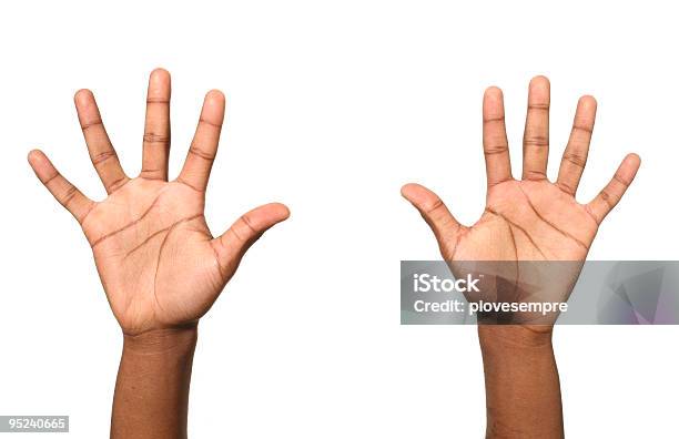 Ręce Otwarte - zdjęcia stockowe i więcej obrazów Dłoń - Dłoń, Neutralne tło, Liczba 10